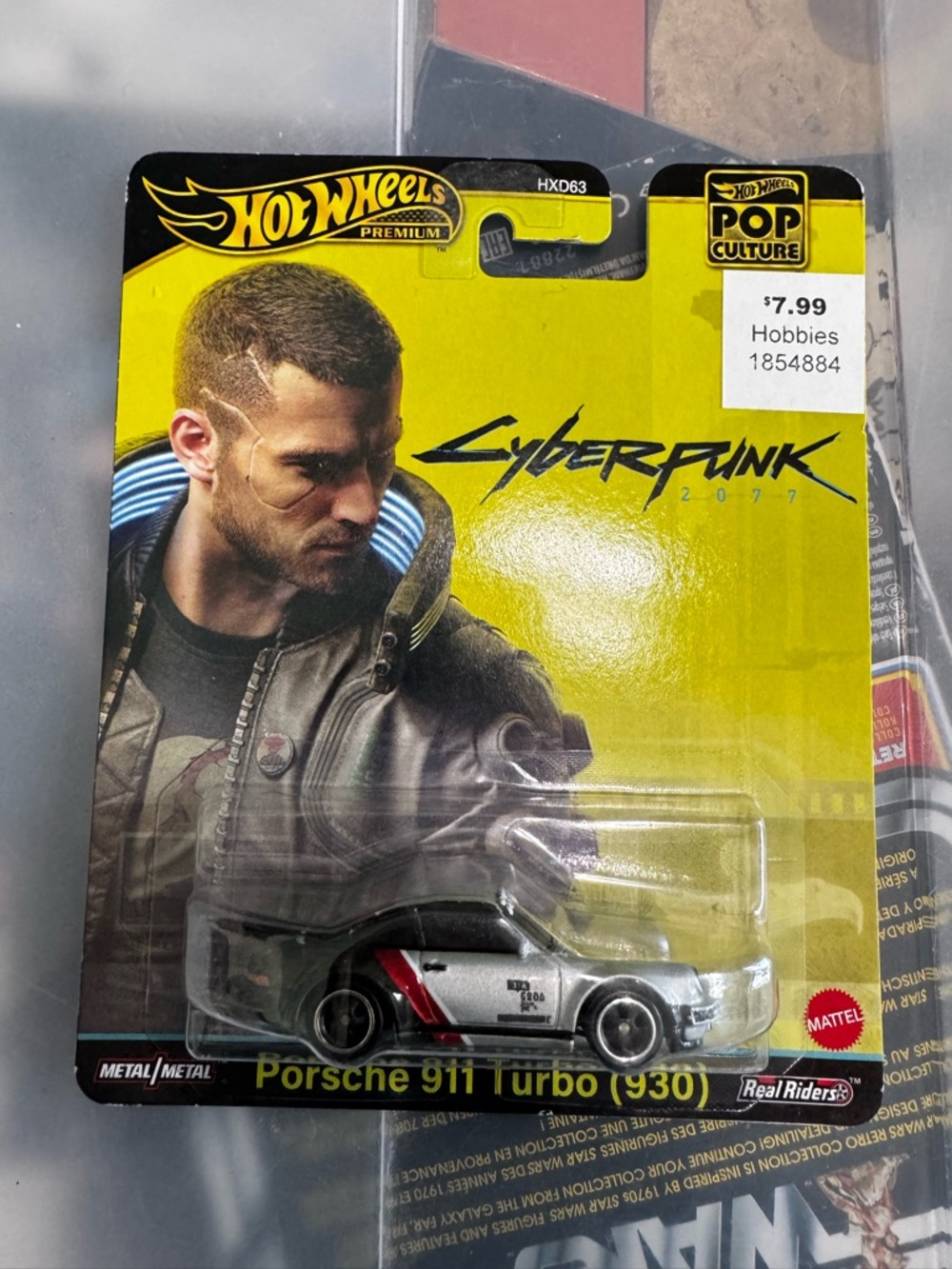 Hot Wheels Porsche 911 Turbo (930) - Silver & Black Cyberpunk Edition